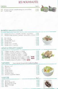 Sushi Time's à Maurepas carte