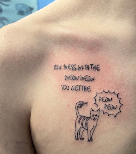 Explore quilt tattoo ideas, creative tattoo ideas in Clementon, available at Poseidon Piercing & Ink