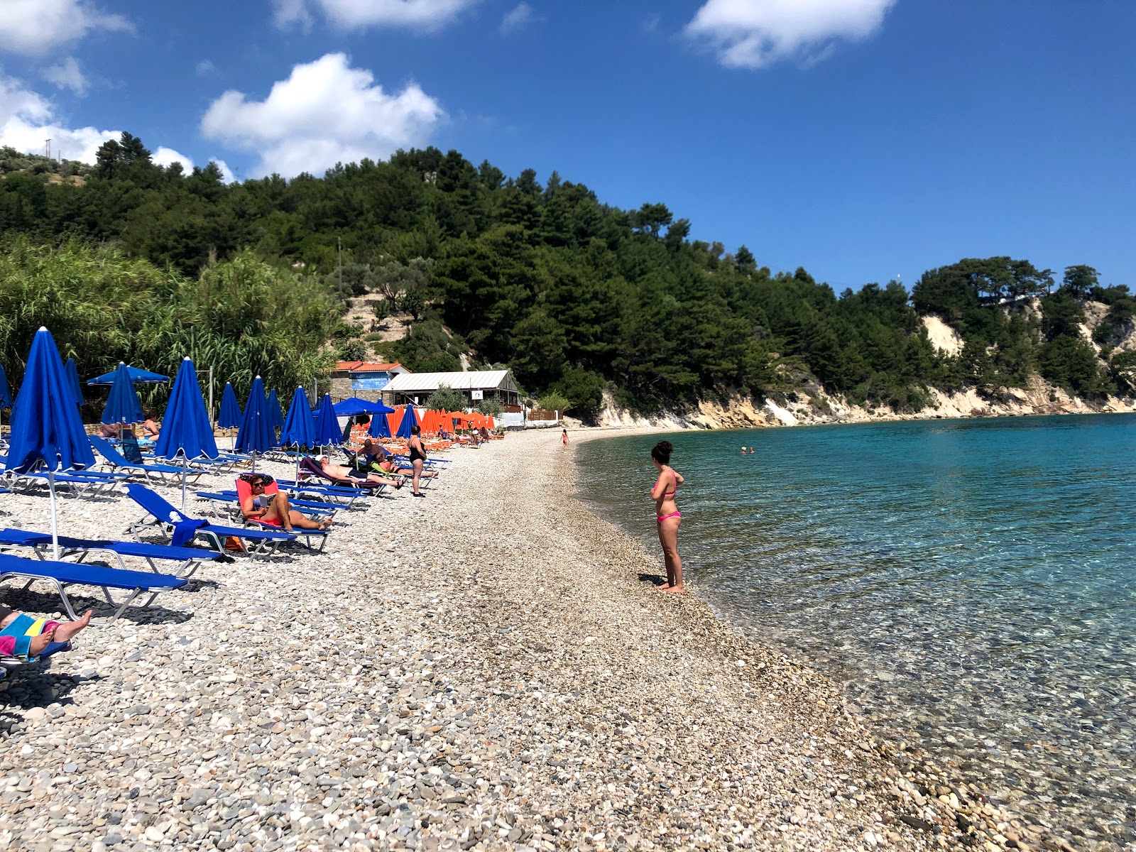 Photo of Lemonakia beach with turquoise pure water surface
