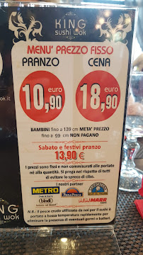 Restaurant de cuisine fusion asiatique King Sushi Wok à Tivoli (la carte)