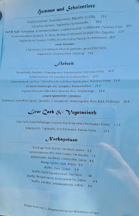 Menu du Hummerkorb à Rostock