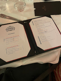 Boutary à Paris menu
