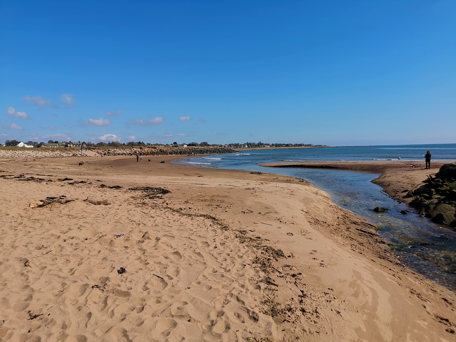 Foto von Carnoustie Beach mit geräumiger strand