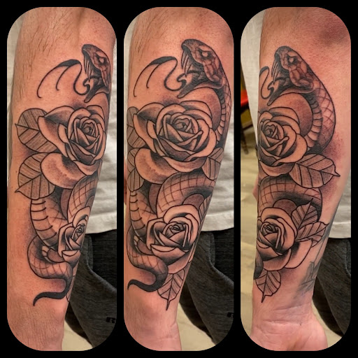 Explore cover up neck tattoo ideas, creative tattoo ideas in Channahon, available at Supersauce Tattoo Company
