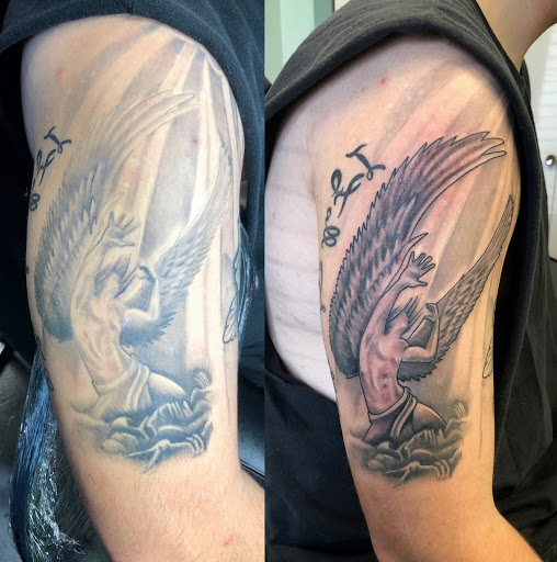 Explore peaceful tattoo ideas, creative tattoo ideas in Meridian, available at Creative Pain Tattoo Studio
