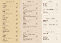 Menu du Family's Pizza à Boretto