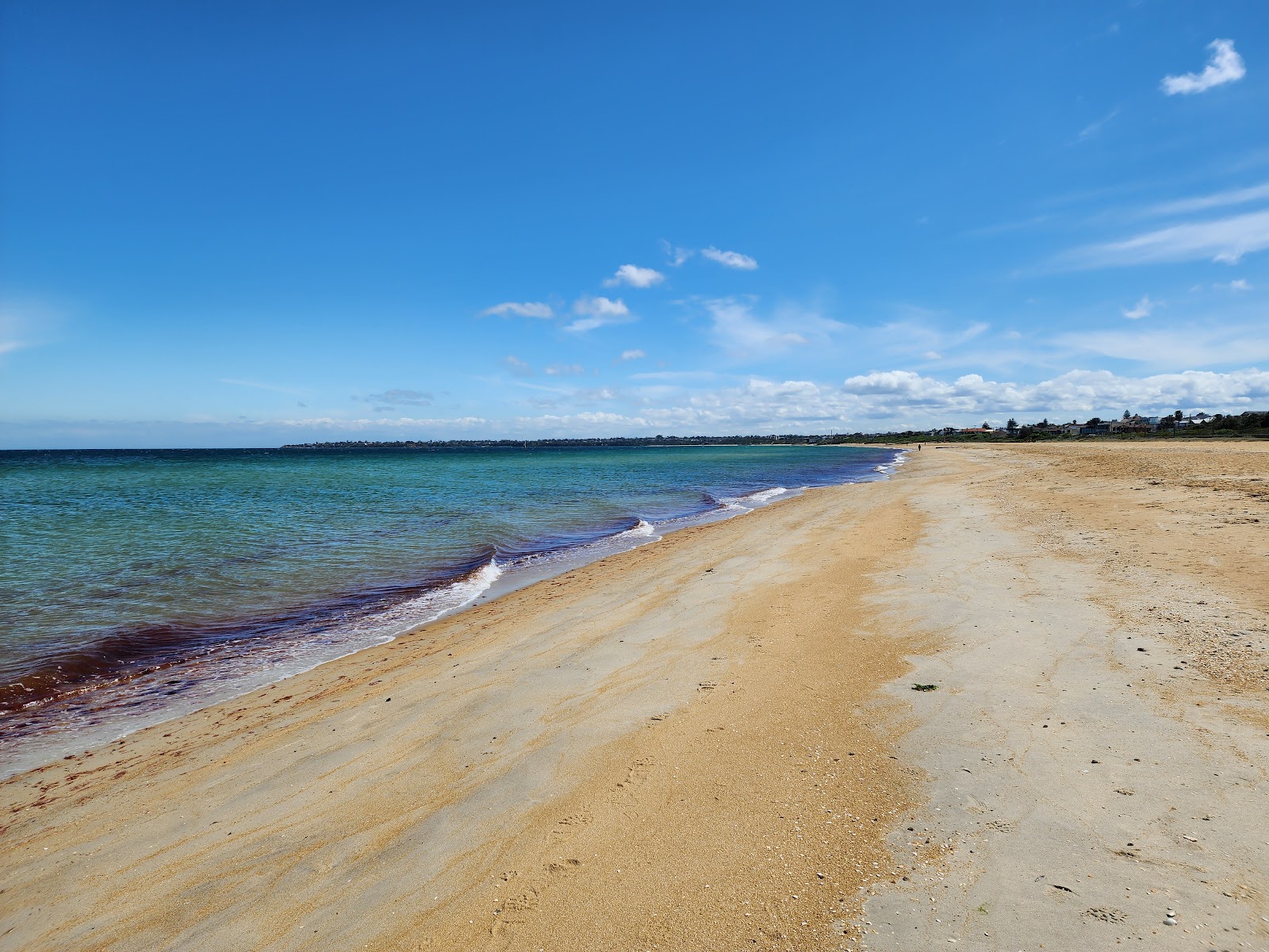 Mordialloc Beach的照片 带有长直海岸