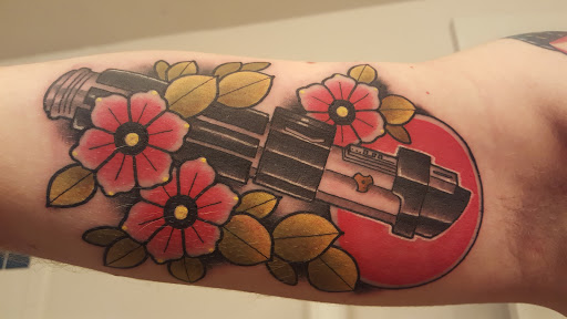 Explore dragonball tattoo ideas, creative tattoo ideas in Denver, available at Til Death Tattoo