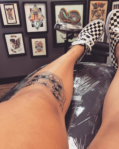 Explore colorful sleeve tattoo ideas, creative tattoo ideas in Merced, available at Merced Tattoo and Piercing Co.