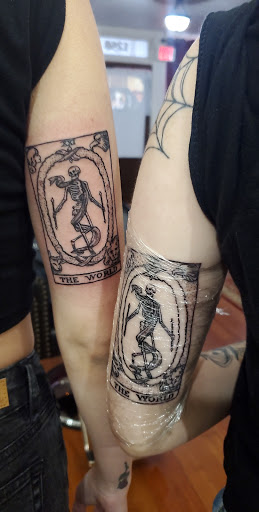 Explore tattoo ideas mother and son, creative tattoo ideas in Longview, available at Burning Rock Tattoo