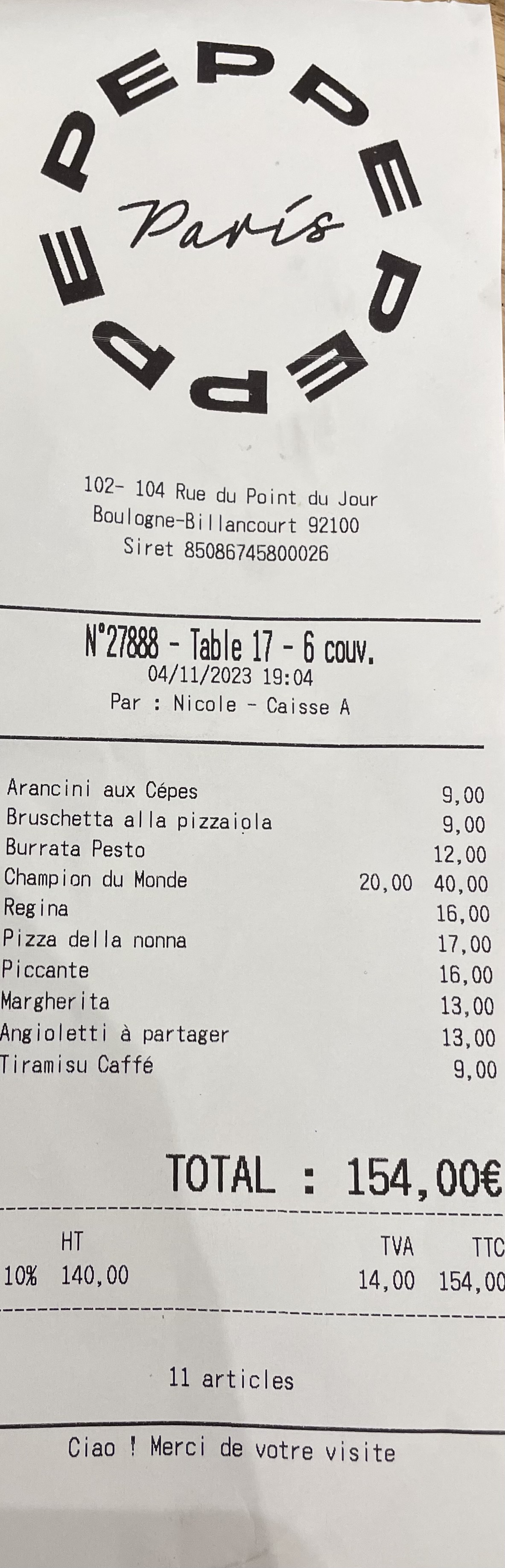 Photo n° 1 de l'avis de Carlos.e fait le 04/11/2023 à 20:45