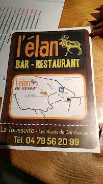 Menu / carte de Restaurant-Pizzeria L'Elan à Fontcouverte-la-Toussuire