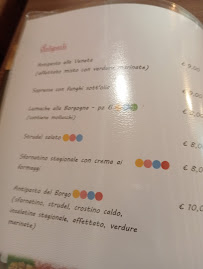 Trattoria Vecio Borgo à Porcellengo menu