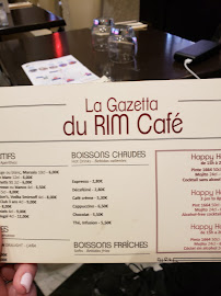 Restaurant italien Rim Café à Paris - menu / carte