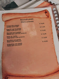 Carte du Pizzeria San Marino à Rome