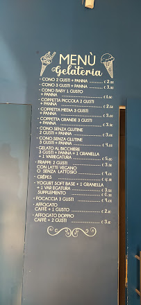 Menu / carte de Gelateria Torteria Meno 20 à Vallefoglia