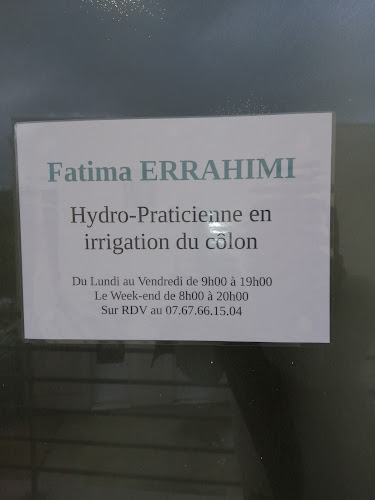 Centre de bien-être Fatima ERRAHIMI Hydro-praticienne en irrigation du côlon Creil