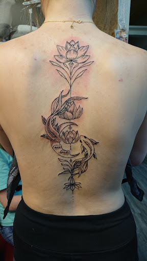 Explore night sky tattoo ideas, creative tattoo ideas in Jonesboro, available at Immortal Ink