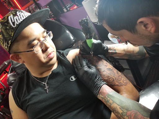 Explore tattoo ideas for shoulder and arm, creative tattoo ideas in Los Angeles, available at Tattoo Love & Body Piercing Co.