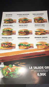 Restauration rapide Original Burger Grill à Roubaix (la carte)