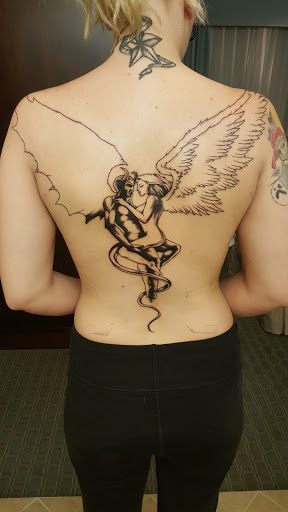 Explore kokushibo tattoo ideas, creative tattoo ideas in Baton Rouge, available at Leviathan Studios Custom Tattoos