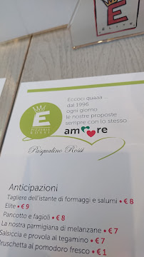 Pizzeria elite Pasqualino Rossi à Alvignano menu