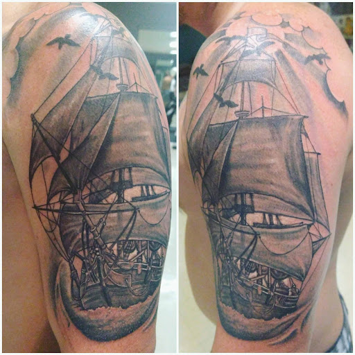Explore tattoo sleeve shading ideas, creative tattoo ideas in Homosassa, available at Citrus Tattoos