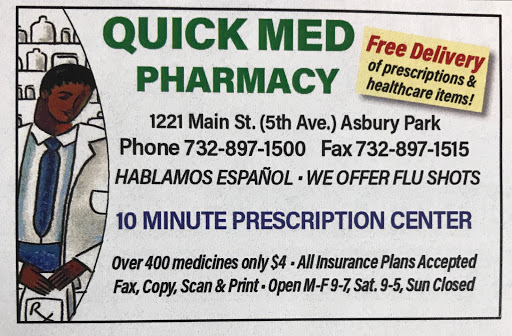 Pharmacy «Quick Med Pharmacy», reviews and photos, 1221 Main St, Asbury Park, NJ 07712, USA