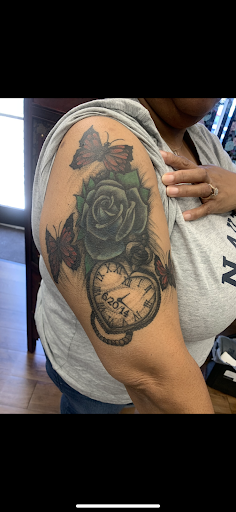 Explore face tattoo ideas for females, creative tattoo ideas in Greenville, available at Deep Liquid Ink