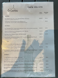 Menu du Bar / Restaurant / Gîtes - Ô Caillou - Ile Molène à ILE MOLENE