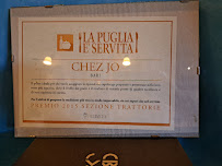 Menu du Chez Jo à Bari