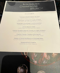 Menu / carte de POTS à Berlin