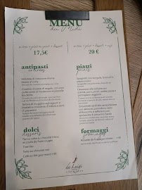 Menu du Osteria Da Luigi à Bordeaux