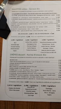 Menu / carte de Crêperie Restaurant La Lutine à Lanmeur