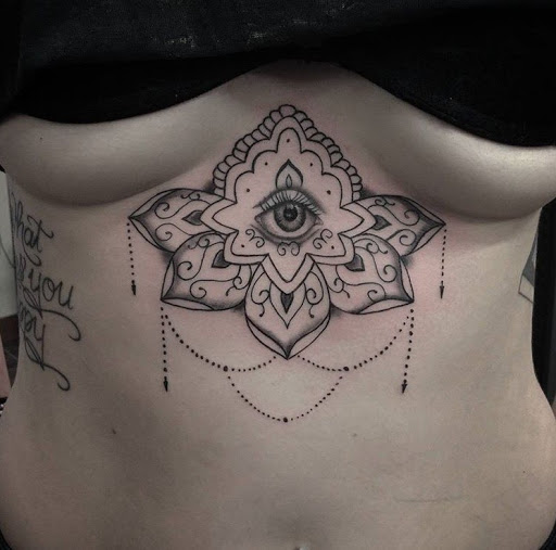 Explore upper thigh tattoo ideas, creative tattoo ideas in San Diego, available at Sideshow Tattoo and Piercing