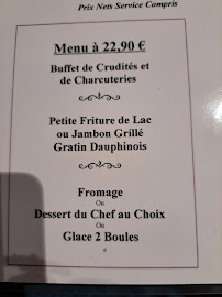 Menu / carte de Restaurant Le Relais de la Tourelle à Villages du Lac de Paladru