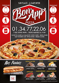 Bon App Pizza à Mantes-la-Jolie carte