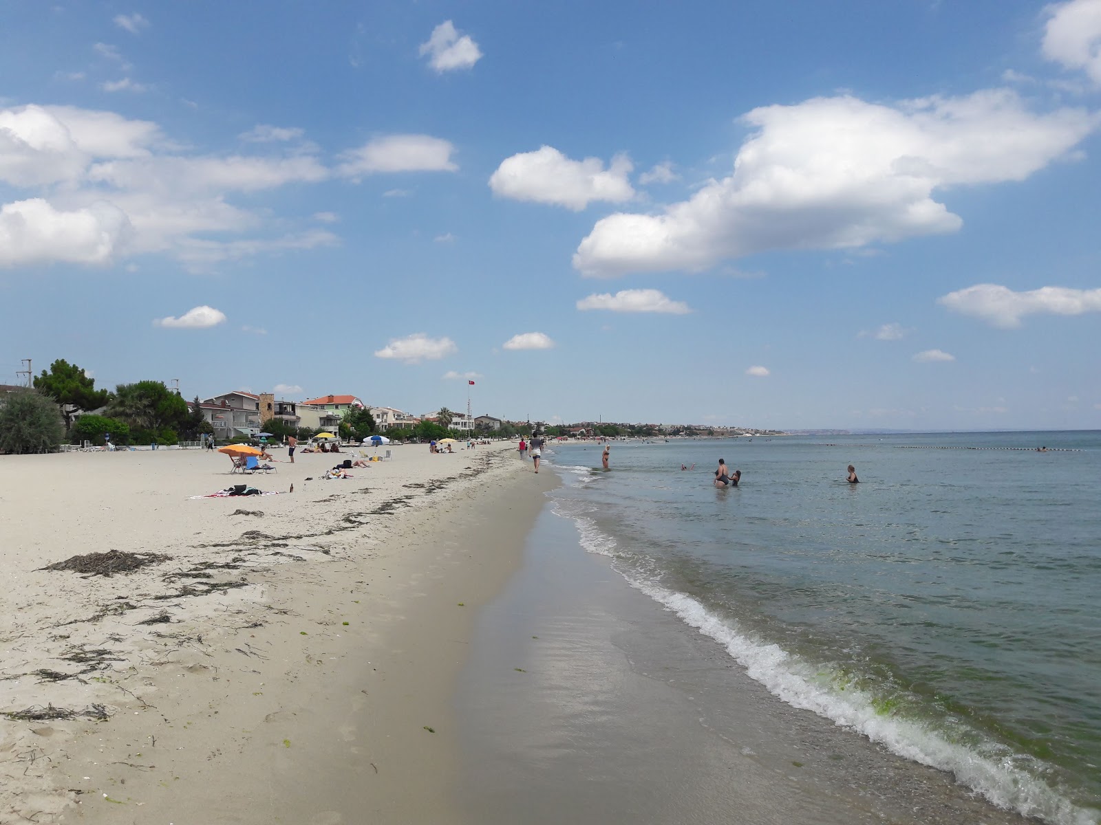 Fotografie cu Ohri beach - locul popular printre cunoscătorii de relaxare