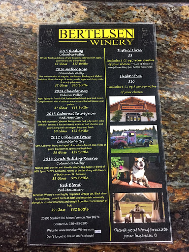 Winery «Bertelsen Winery», reviews and photos, 20598 Starbird Rd, Mt Vernon, WA 98274, USA