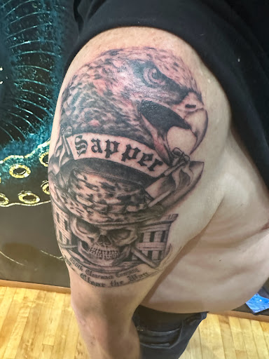 Explore side tattoo ideas, creative tattoo ideas in Hayward, available at Three Tentacles Tattoo Studio