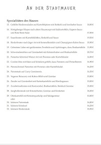 Menu du An der Stadtmauer à Bacharach