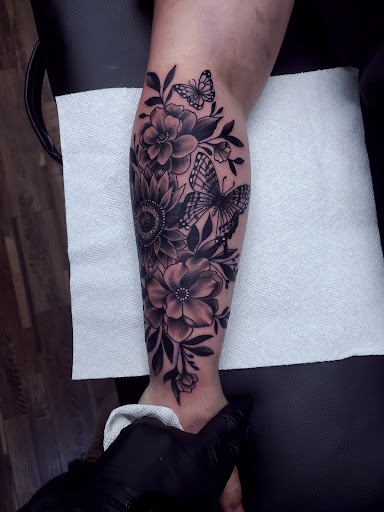 Find music tattoo ideas for men for your next unique tattoo in Wabash at Steel Rose Tattoo Studio