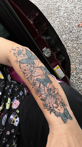 Explore full sleeve tattoo ideas for females, creative tattoo ideas in Seymour, available at American Gypsy Tattoo Corp.