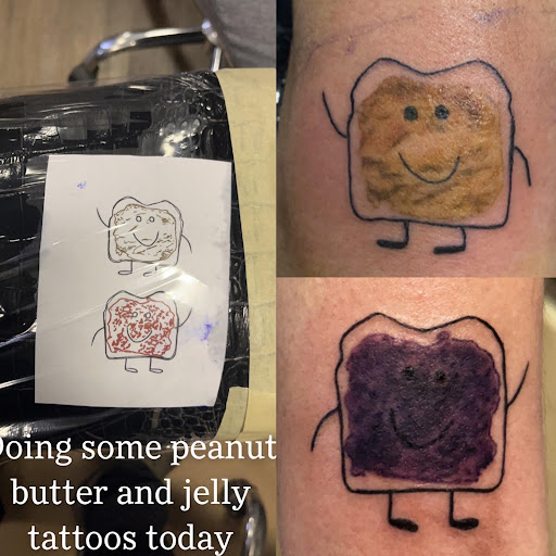 Explore son and mother tattoos ideas, creative tattoo ideas in Sunbury, available at Spot of Ink