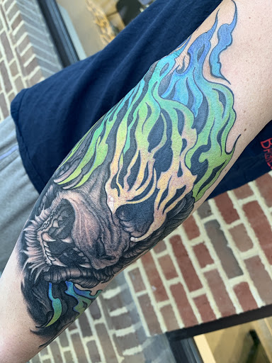 Explore dark tower tattoo ideas, creative tattoo ideas in Carmel, available at Forever Gallery Tattoo