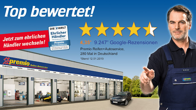 Premio Reifen + Autoservice Reifen-Meyenburg GmbH - Reifengeschäft