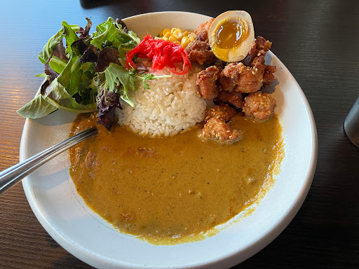Fried Karaage Chicken Curry Over Rice