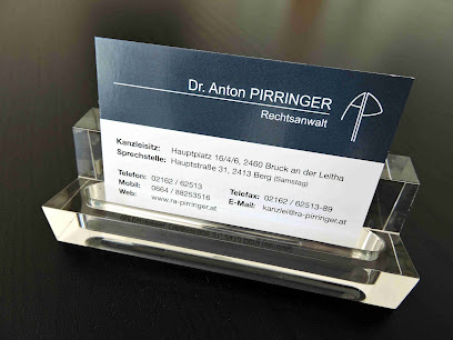Rechtsanwalt Dr. Anton Pirringer