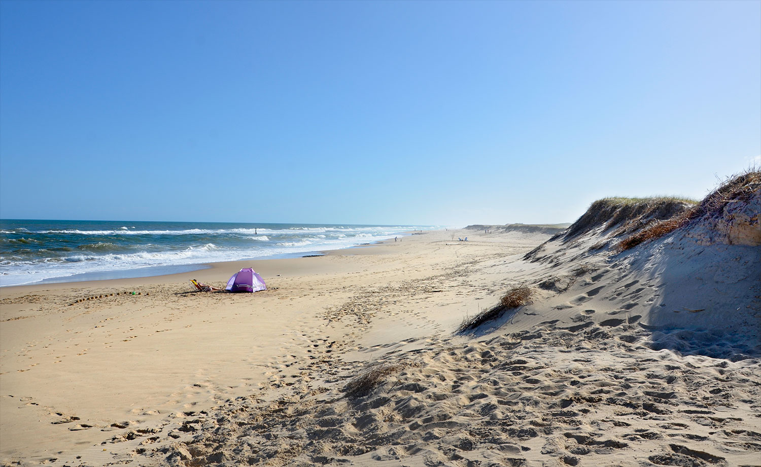Foto van Oceania del Polonio Beach met helder zand oppervlakte