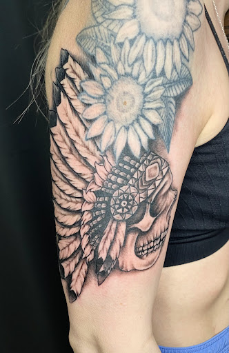 Explore tattoo blending ideas, creative tattoo ideas in Concord, available at Ink and Iron LLC